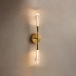Soltaire Double Sconce Brass
