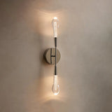 Soltaire Double Sconce Nickel