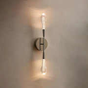 Soltaire Double Sconce Nickel