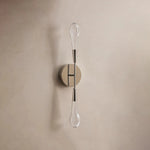 Soltaire Double Sconce Nickel