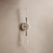 Soltaire Double Sconce Nickel