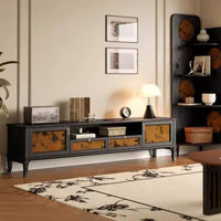 TV Stand with Drawers - Stylish Solid Wood TV Stand for Modern Living Room Storage