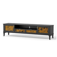 TV Stand with Drawers - Stylish Solid Wood TV Stand for Modern Living Room Storage