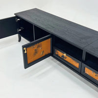 TV Stand with Drawers - Stylish Solid Wood TV Stand for Modern Living Room Storage