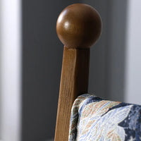 Ash Wood Furniture – Fabric Texture & Upholstered Dining Room Chairs for Elegance - View 12