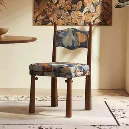 Ash Wood Furniture – Fabric Texture & Upholstered Dining Room Chairs for Elegance