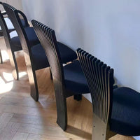 Vintage Dining Chair - French Country Furniture Black Accent Chair for Home & Dining