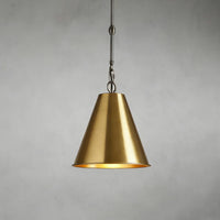 Watley Cone Pendant Brass
