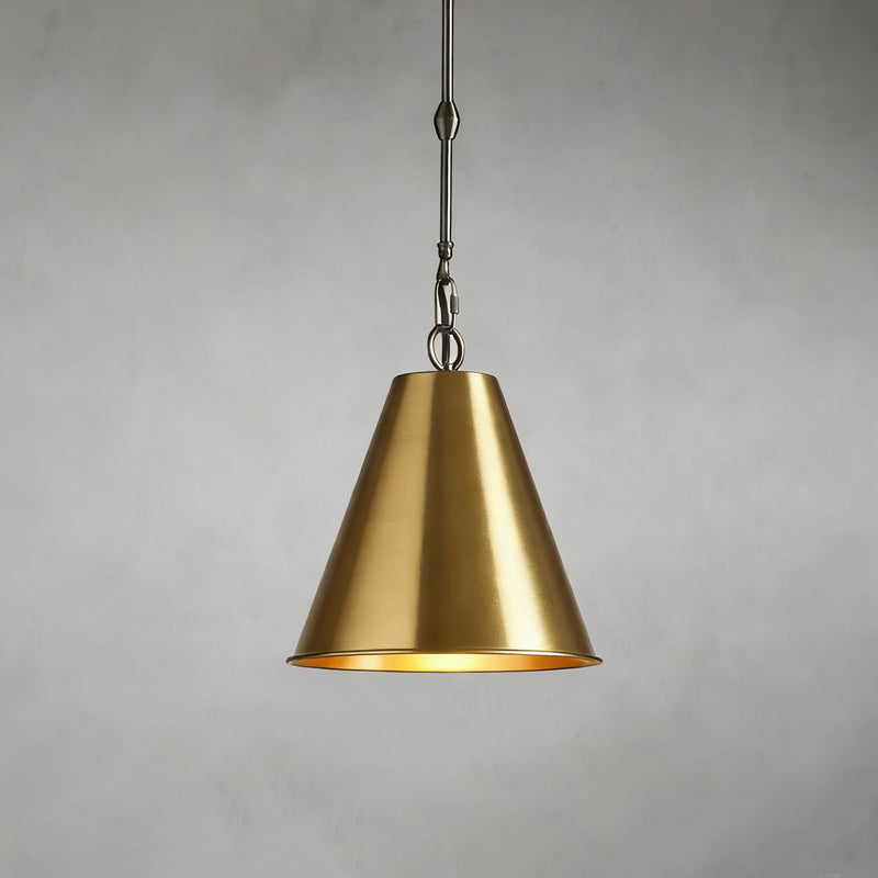 Watley Cone Pendant Brass