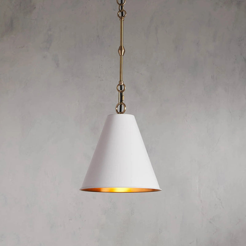 Watley Cone Pendant in White