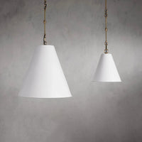 Watley Cone Pendant in White