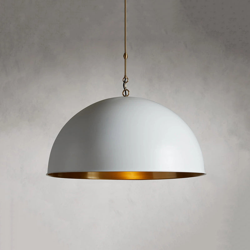 Watley Dome Pendant in White
