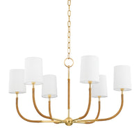webson linen drum chandelier