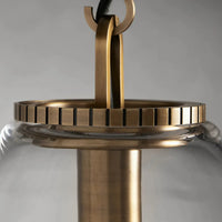 Wescott Cone Pendant with Chain Brass