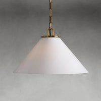 Wescott Cone Pendant with Chain Brass
