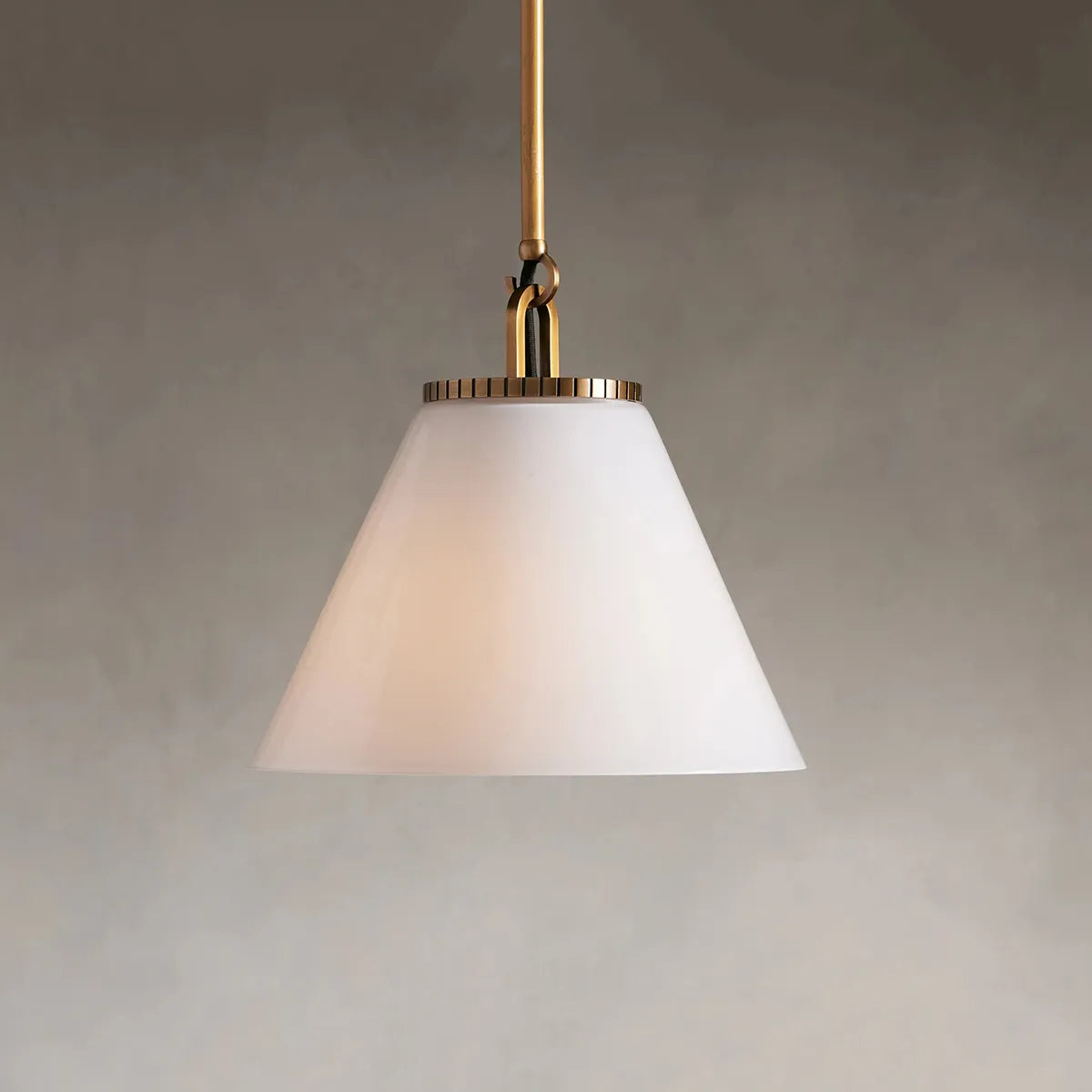 Wescott Cone Pendant with Rod Brass