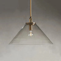 Wescott Cone Pendant with Rod Brass