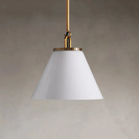 Wescott Cone Pendant with Rod Brass