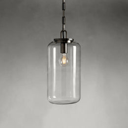 Wescott Cylinder Pendant with Bronze Chain