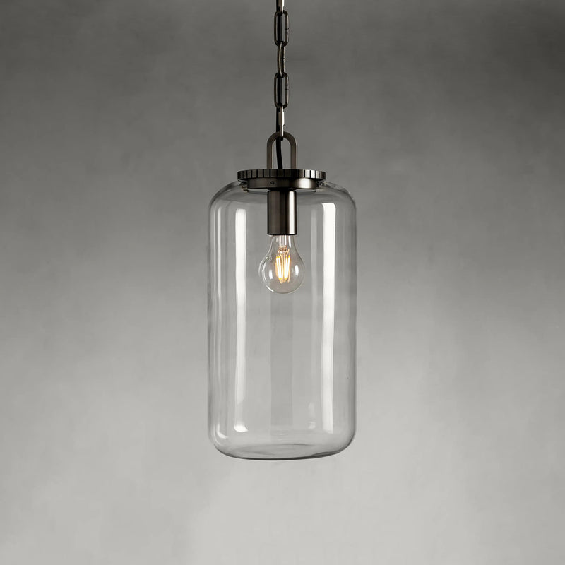 Wescott Cylinder Pendant with Bronze Chain