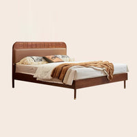 Wood Platform Bed with Headboard image 5