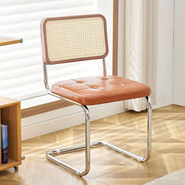 Modern Dining Chair - Rattan Furniture Comfy Accent Chair for Home & Kitchen