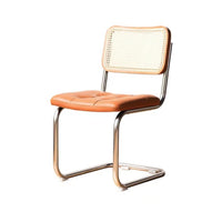 Modern Dining Chair - Rattan Furniture Comfy Accent Chair for Home & Kitchen